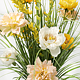 Aranjament decorativ flori artificiale, multicolor, 64 cm