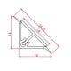 Profil inaltator pentru blat bucatarie, aluminiu, alb, 4 m