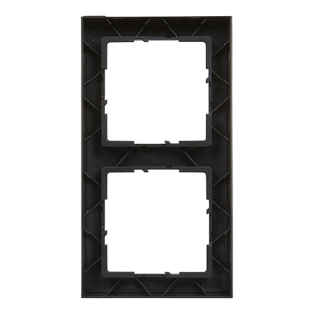 Rama de aparataj Legrand New Suno, 2 module, PVC, negru