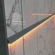 Profil banda led Listello LED.824.10.PKR2, aluminiu, pentru cabine dus, argintiu, 18 x 24 mm, 2,7 m
