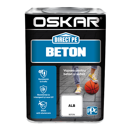 Email Oskar Direct pe beton, alb, interior/exterior, 0,75 l 