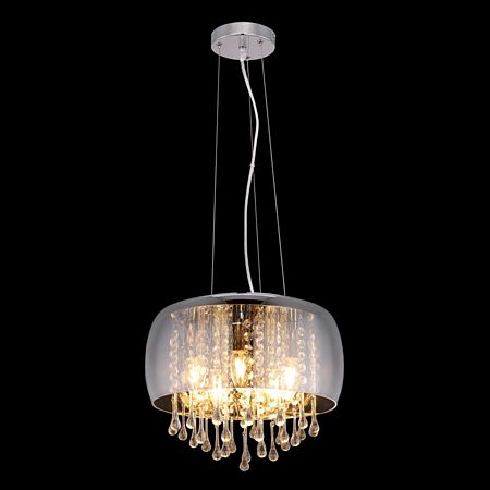 Pendul Kalla 15809H, 5 x E14, 25W, D350 mm, crom + gri