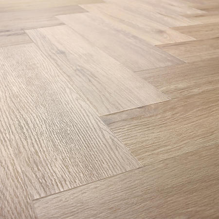 Pardoseala SPC 4,5 mm Afirmax Legnar Herringbone stejar Tucson, impermeabila, nuanta medie, clasa de trafic 33, sistem imbinare clic 5Gi, montaj herringbone placi A si B, 592 x 148 mm