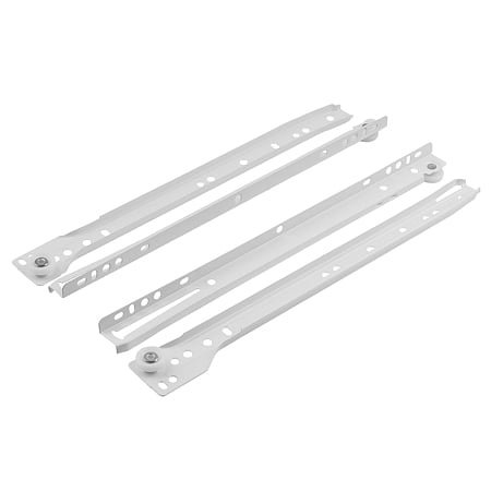 Glisiera cu role Ferro, otel, alb, selfclosing, 250 mm