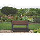 Jardiniera cu picioare Keter Darwin, plastic, maro, 113 x 47.5 x 79.8 cm