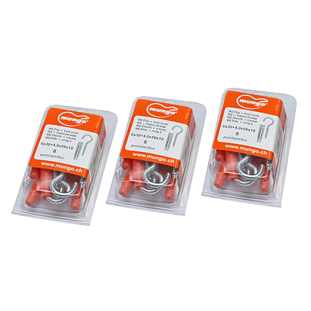 Diblu MN 6 x 30 mm, cu surub 3,5 x 25 mm, 12 BUC