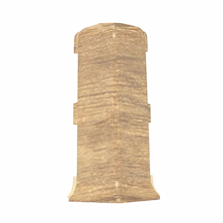 Set colt exterior plinta Siena 80, stejar Evora 814, PVC, 2 bucati/set