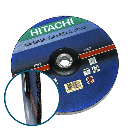 Disc slefuire pentru metal Hikoki, 230 x 6 x 22.2 mm