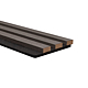Panou riflaj acustic 276 antracit, MDF, suport feltru 8 mm, interior, 2600 x 144 x 20 mm