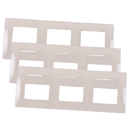 Rama decor 3 module Niloe, Legrand 665013, ivoar