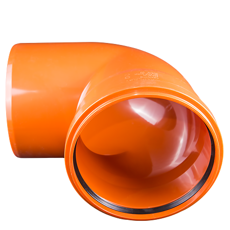 Cot PVC canalizare exterioara Valplast, diametru 200 mm, 87 grade Cot PVC canalizare exterioara Valplast, diametru 200 mm, 87 grade