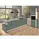 Blat de lucru laminat compact Egger F221 ST87 Ceramica Tessina crem, finisaj ceramic, miez negru, 4100 x 650 x 12 mm