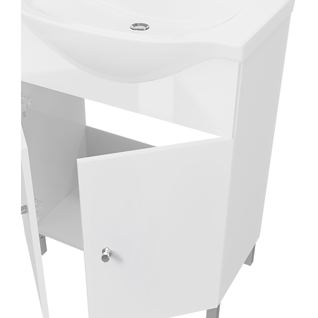Mobilier baie Savini Due BEST50, MDF/PAL, alb, 49 x 39.2 x 88.5 cm
