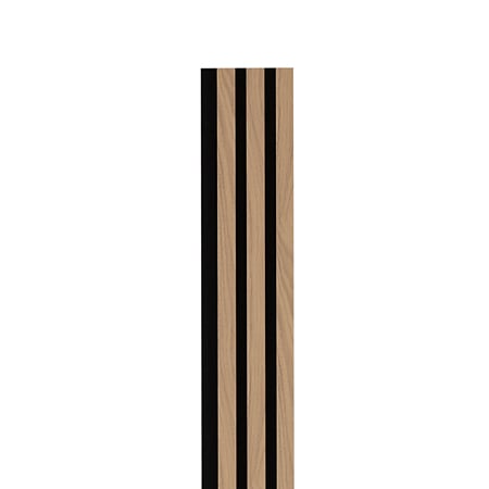 Panou riflaj acustic Nuc Modern, MDF, suport feltru 8 mm, interior, 2600 x 144 x 20 mm