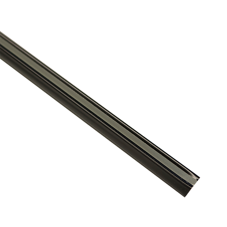 Sina U pentru perdea, metal, negru, 310 cm