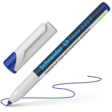 Marker nepermanent Schneider OHP 223, albastru, 0.7 mm
