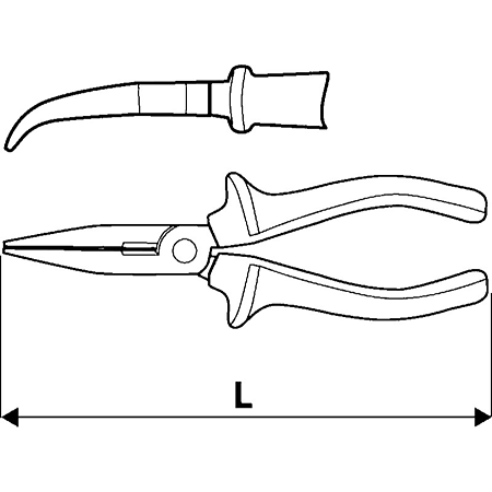 Cleste cu varf rotunjit Topex, 160 mm