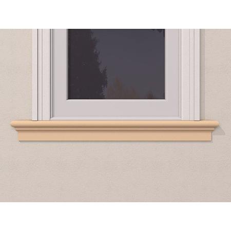Solbanc decorativ exterior FP214, polistiren EPS 100, 120 x 115 x 2000 mm