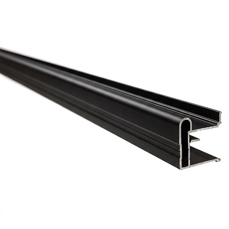 Profil maner Laguna, pentru sisteme de glisare Rama, aluminiu, negru, 2.7 m 