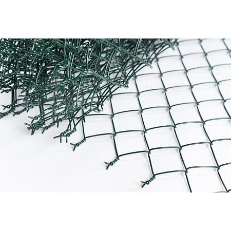 Plasa de gard impletita, zincata, verde, grosime fir 2.8 mm, 1.7 x 10 m