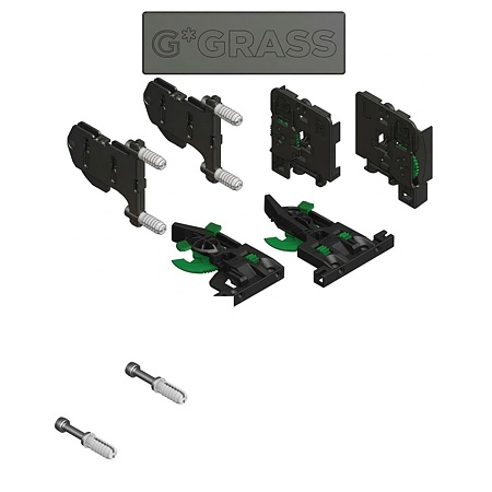 Set accesorii Vionaro V8 5D Ice, plastic, antracit, inaltime 89/121 mm, 8 bucati