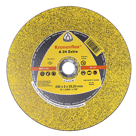 Disc debitare metal, Klingspor 286456, 230 x 22.22 x 2 mm