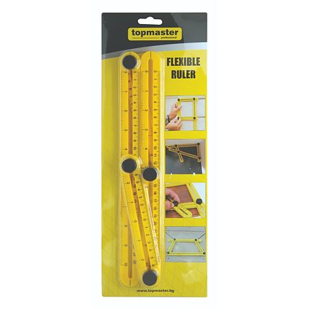 Rigla cu 4 segmente Topmaster, lungime 38.5 cm