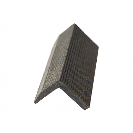 Profil inchidere colt pardoseala Bencomp, lemn compozit, gri, 38 x 38 x 3000 mm
