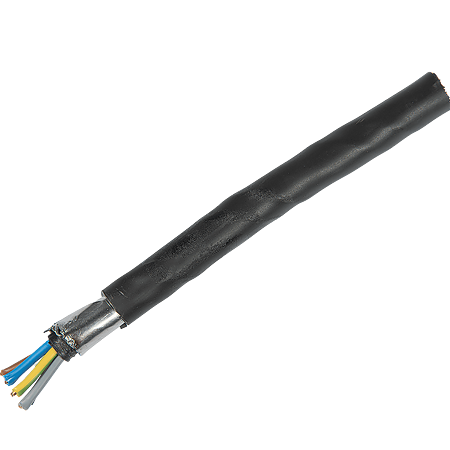 Cablu electric C2XABY (CYABY) 5 x 1.5 mm², izolatie PVC, negru, cupru