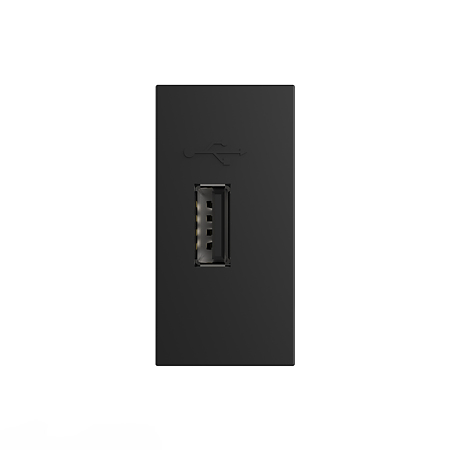Modul priza USB Tip A Livolo VL-FCUS-1BP, policarbonat, negru