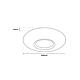Plafoniera led Tokyo, D40, 24 W, metal/plastic, alb/auriu, telecomanda