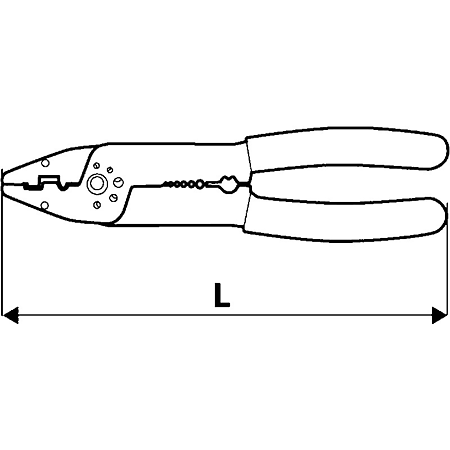 Patent pentru dezizolat/sertizat 230mm, Topex