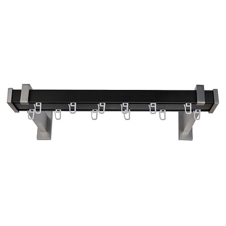 Sina aluminiu, negru mat, lungime 150 cm, accesorii incluse