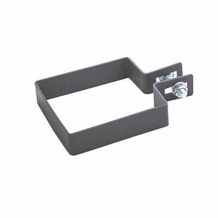 Clema prindere capat gard din otel galvanizat, gri, 70 x 70 mm