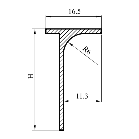 Imbinare de colt pentru blaturi de bucatarie, aluminiu mat, 600 mm