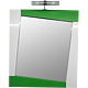 Oglinda Briana 60 cm alb/verde