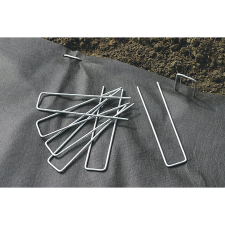 Cleme de fixare Fixsol, Nortene, metal inoxidabil, set 10 buc, 17 x 3,5 cm