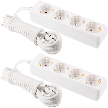 Prelungitor cu 4 prize Schuko, cablu 3 x 1.5 mm, lungime de 5 m