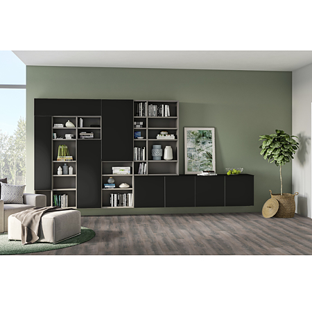 Pal melaminat Kastamonu, negru D107 PS14, 2800 x 2070 x 16 mm
