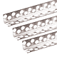 Profil de colt din aluminiu, pentru gips-carton, perforat, 2500 x 19 x 19 mm