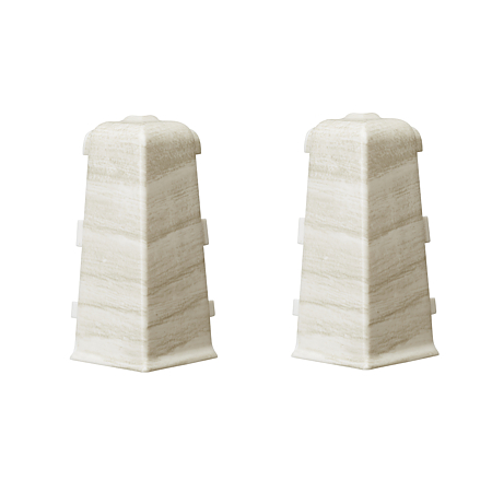 Set colt exterior plinta parchet Arbiton Indo 70, stejar alb, 70 x 30 mm, 2 bucati/set