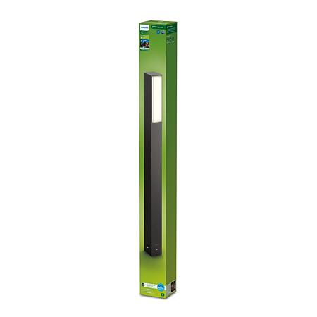 Stalp iluminat exterior Philips Stratosphere, 3.8 W, aluminiu, antracit, inaltime 79 cm