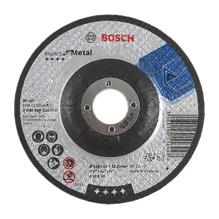Disc debitare metal cu degajare, Bosch, 125 x 22,23 x 2.5 mm