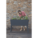 Jardiniera cu picioare Keter, plastic, gri, 120 l