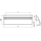 Maner Elit BR-216, zamac, cromat, M4, 64 mm