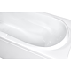 Cada baie rectangulara Fibrocom Uranus, acril sanitar, alb, 1600 x 700 mm