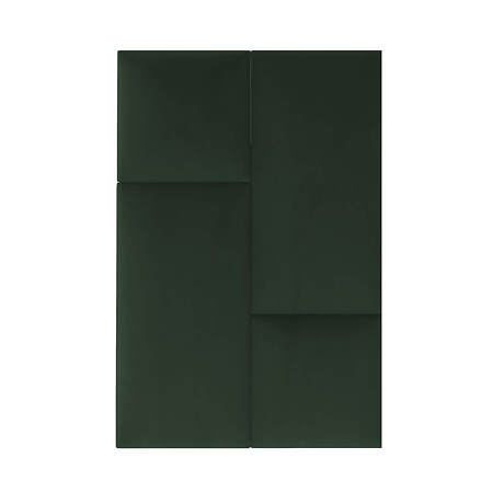 Panou decorativ tapitat, Simple R38, verde, dreptunghi, 600 x 300 x 37 mm