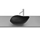 Lavoar baie Roca Ohtake, fineceramic, negru, 54 x 37.5 x 18.5 cm