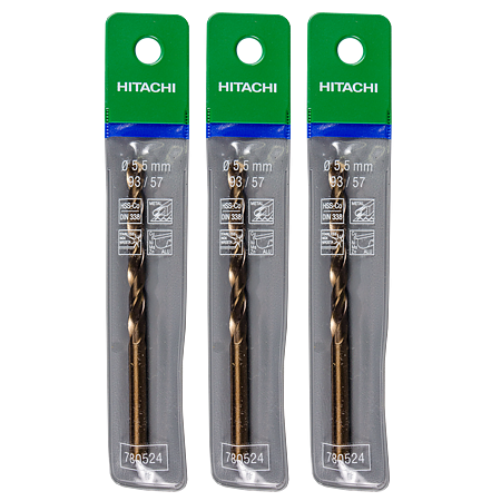 Burghiu Hikoki HSS-Co, mandrina standard, pentru metal, 5,5 mm 