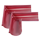 Coltar exterior tip 2, jgheab 125mm, culoare: rosu RAL 3011, Novatik Ronda